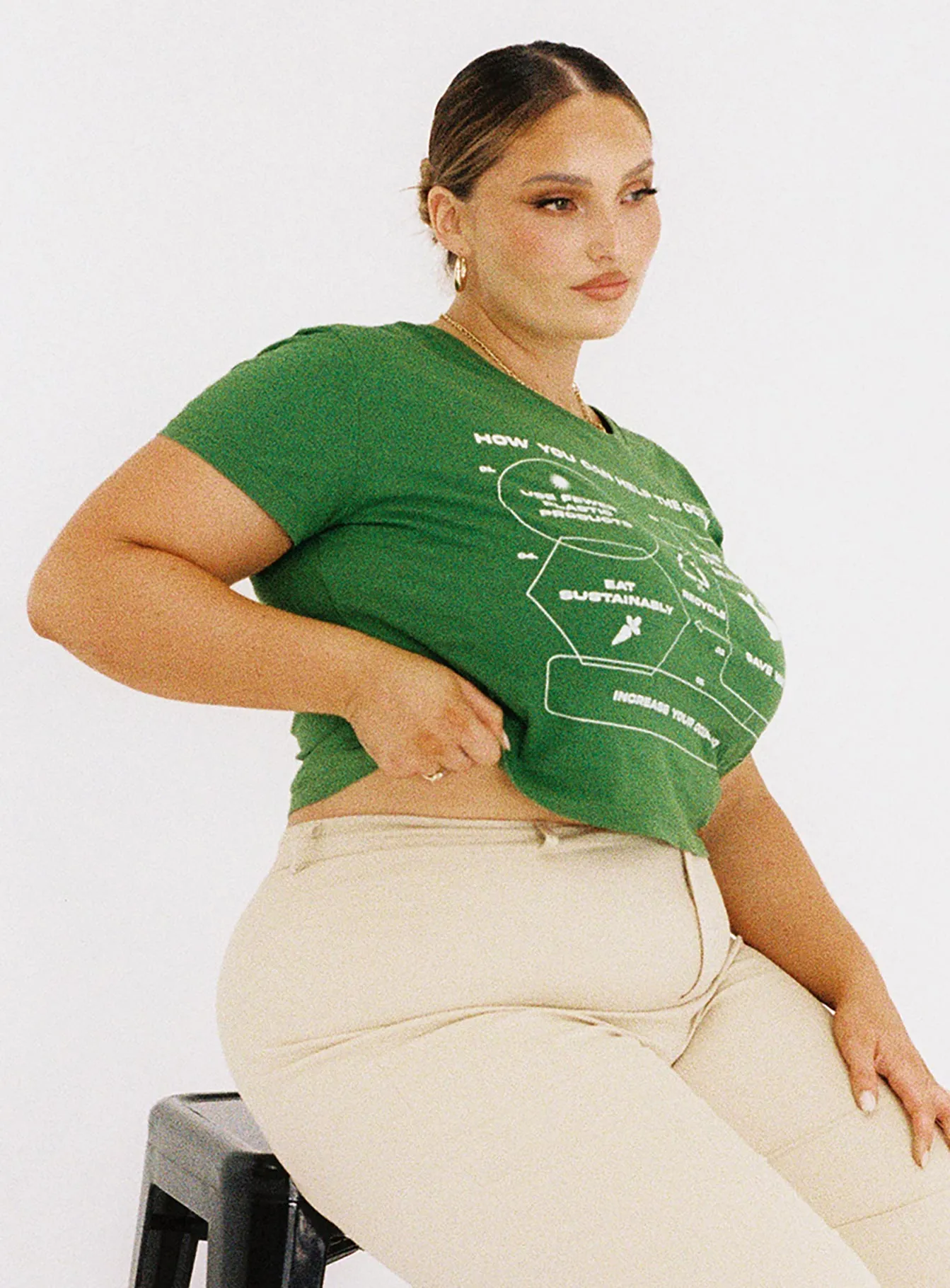 Street Trend Cozy Comfort Organic Protect Charity Baby Tee Green Curve