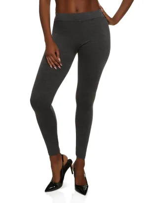 Thermal Comfort Basic Seamless French Terry Leggings