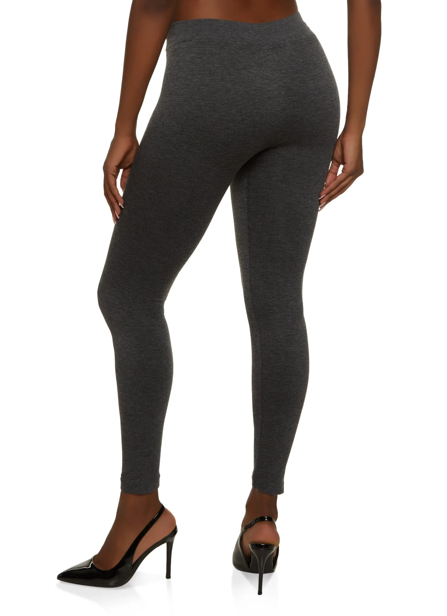Reinforced Stitching Basic Seamless French Terry Leggings