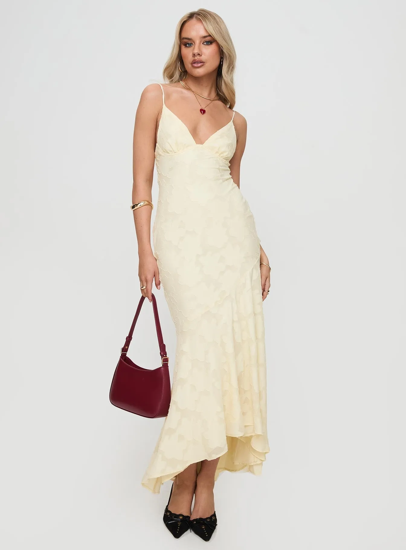 Cyrene Maxi Dress Lemon Meadow Air