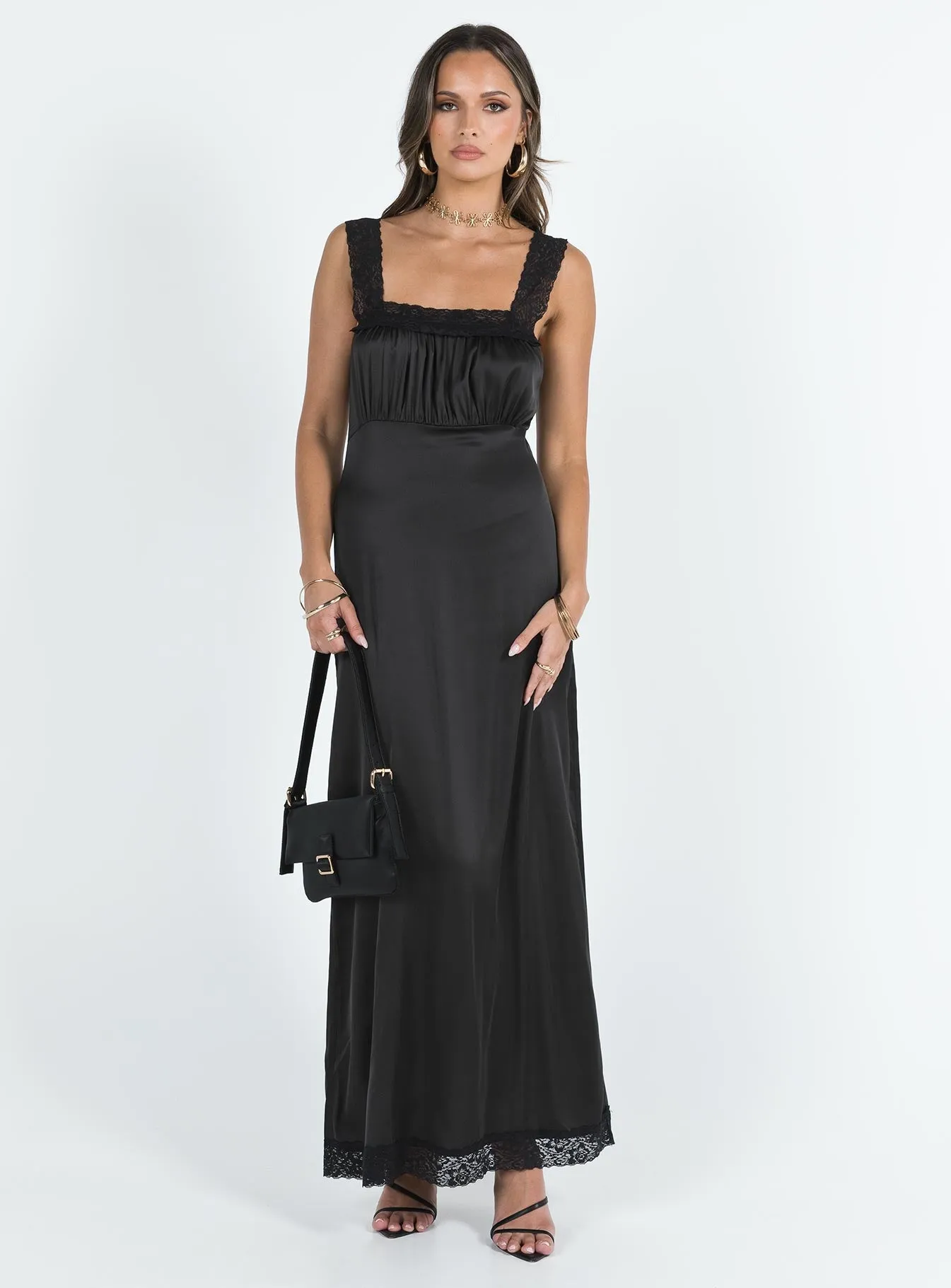 Ballerina Vintage Maxi Dress Onyx Sophisticated summer attire