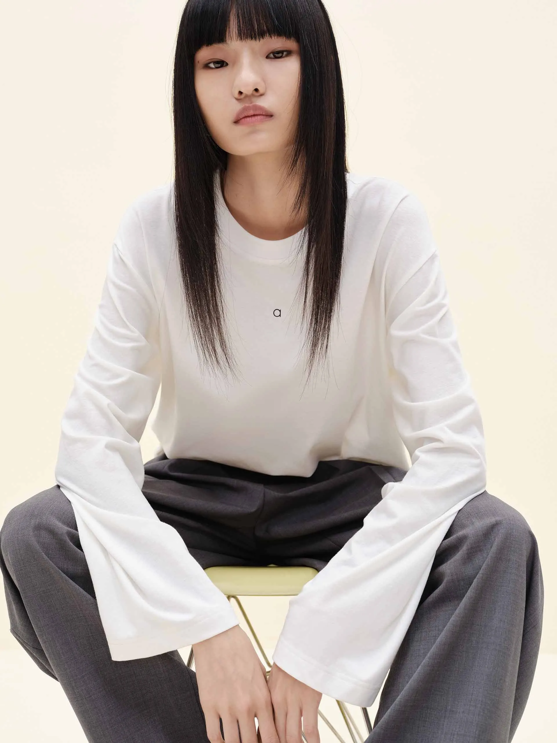 Leisure Wear Relaxed Look Crewneck Cotton Blend T-shirt