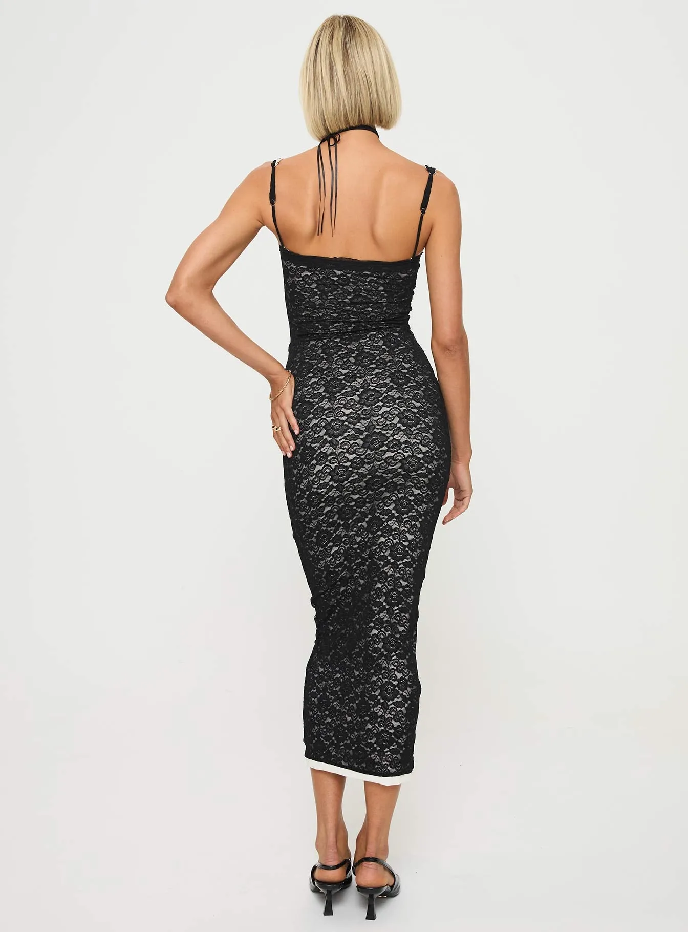 Fire Away Maxi Dress Black Classic long dress