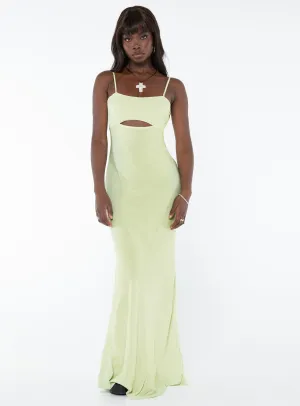 Harvest Glow Freda Maxi Dress Lime