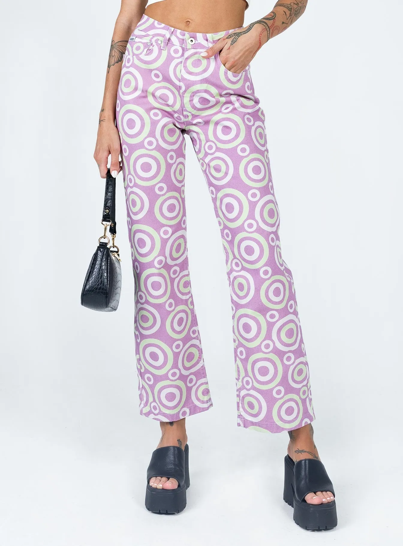The Ragged Priest Portal Denim Jeans Lilac Sustainable Road Trip