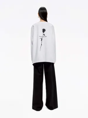 Drop Shoulder Rose T-shirt Playful Vibes