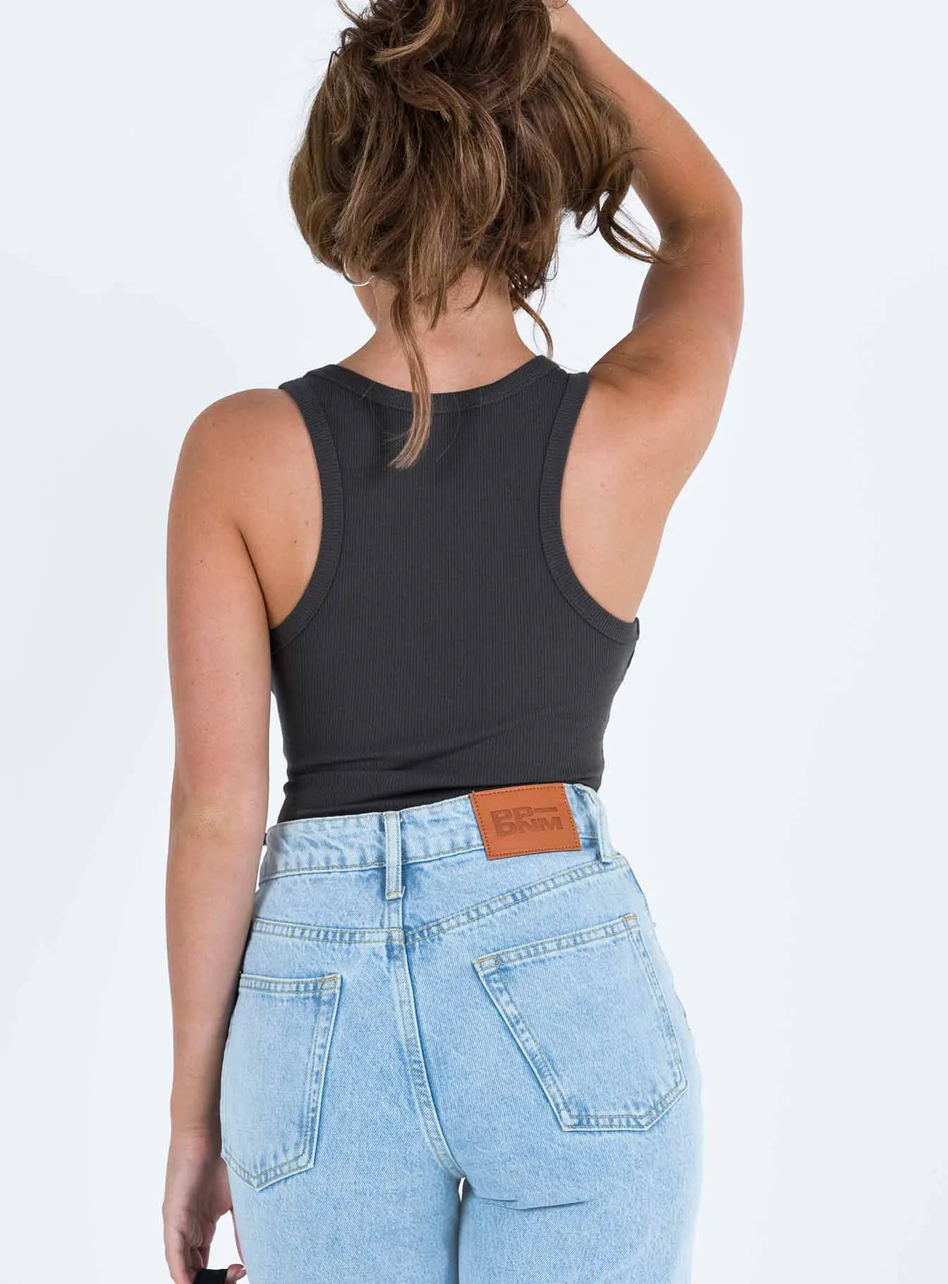 Camellia Bodysuit Slate Grey Petite Gym Natural Active Teen