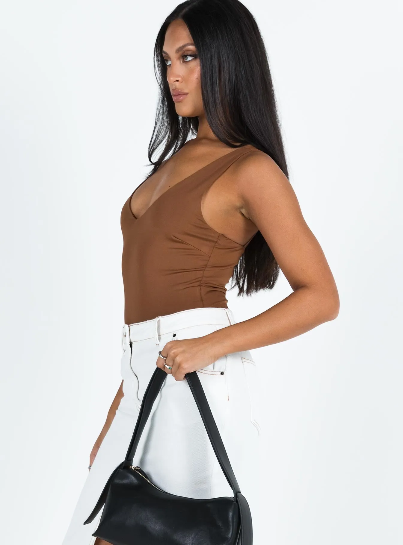 Sosie Bodysuit Brown Charming Youth