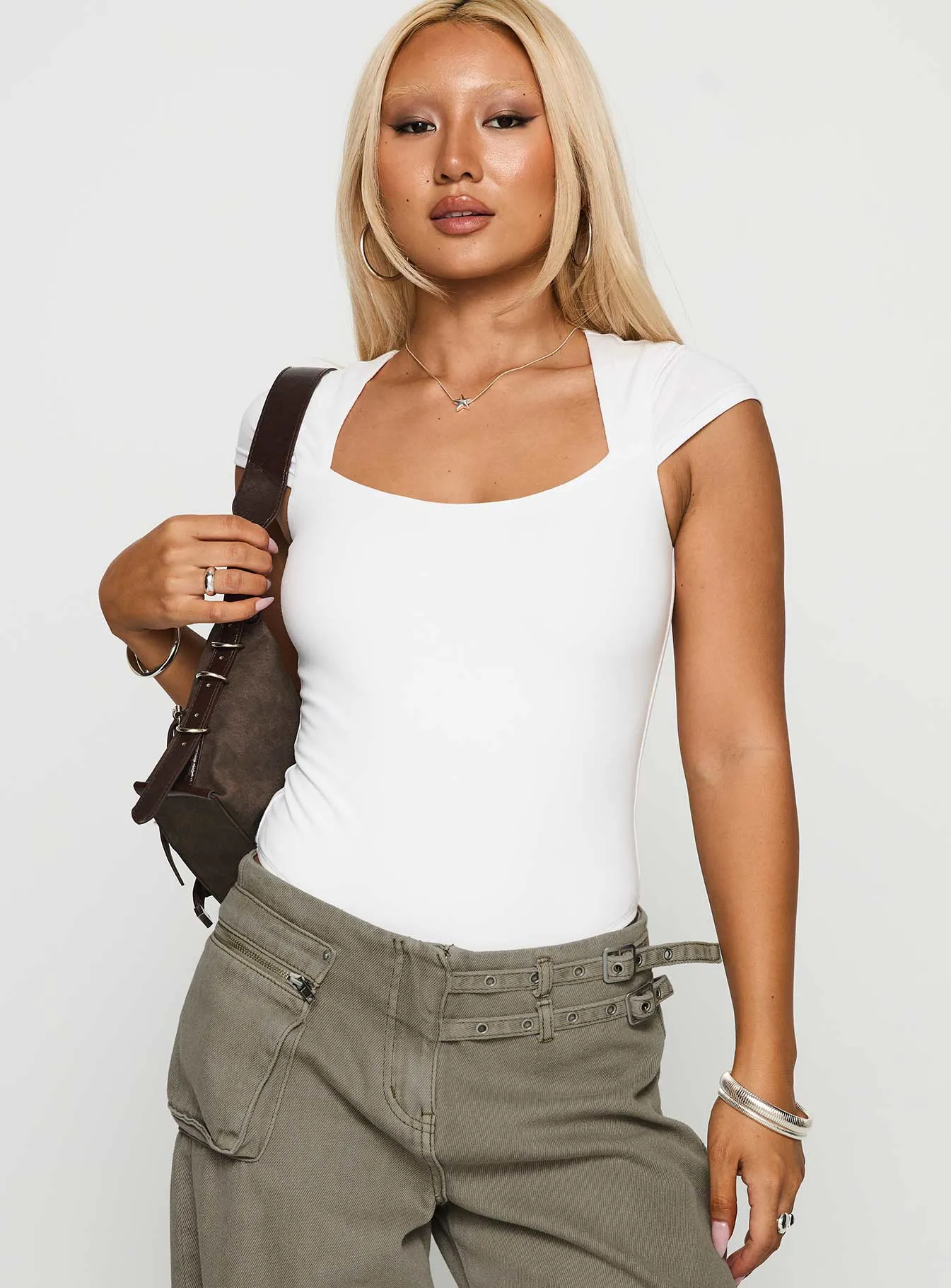 Breathable Natural Want You Forever Bodysuit White