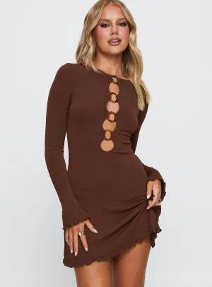 Dress for warm weather Casual Design Dejonge Ring Mini Dress Brown
