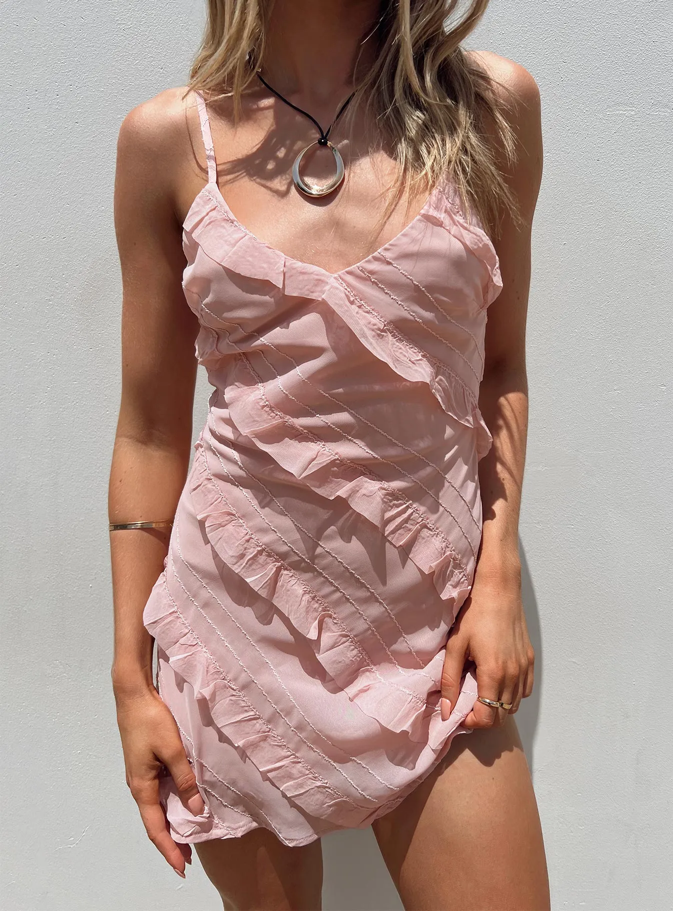 Casual Fit Look Party Star Lars Mini Dress Pink