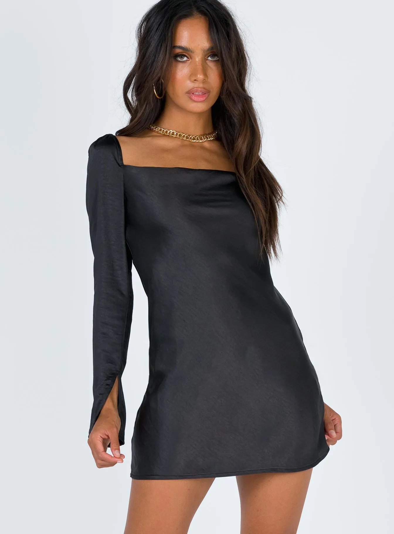 Weekend Vibe Star Power Mini Dress Black Petite