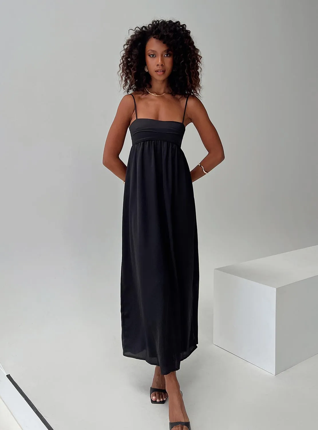Desert Path Ortega Maxi Dress Black