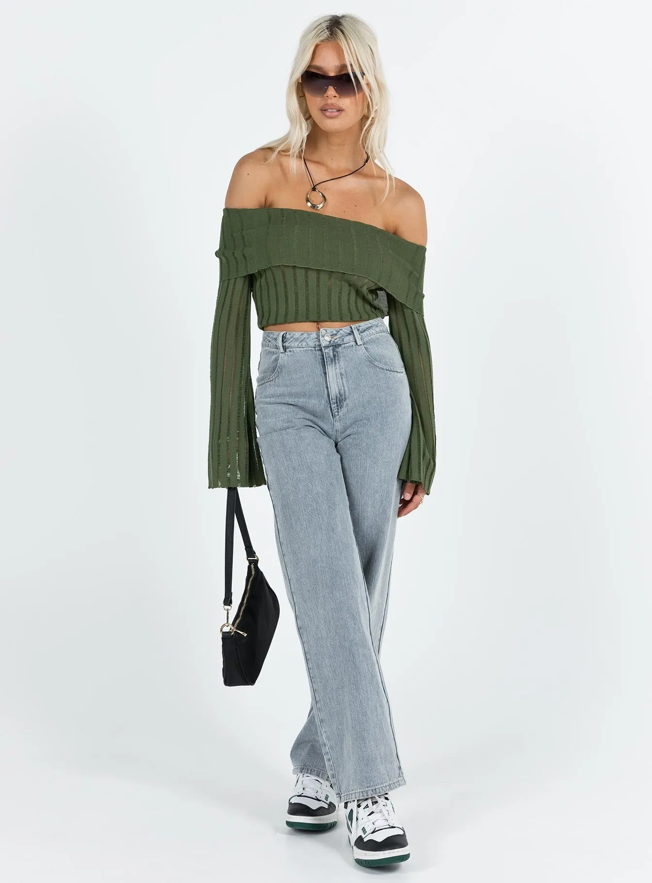 Earthy Soft Garza Wide Leg Jeans Denim
