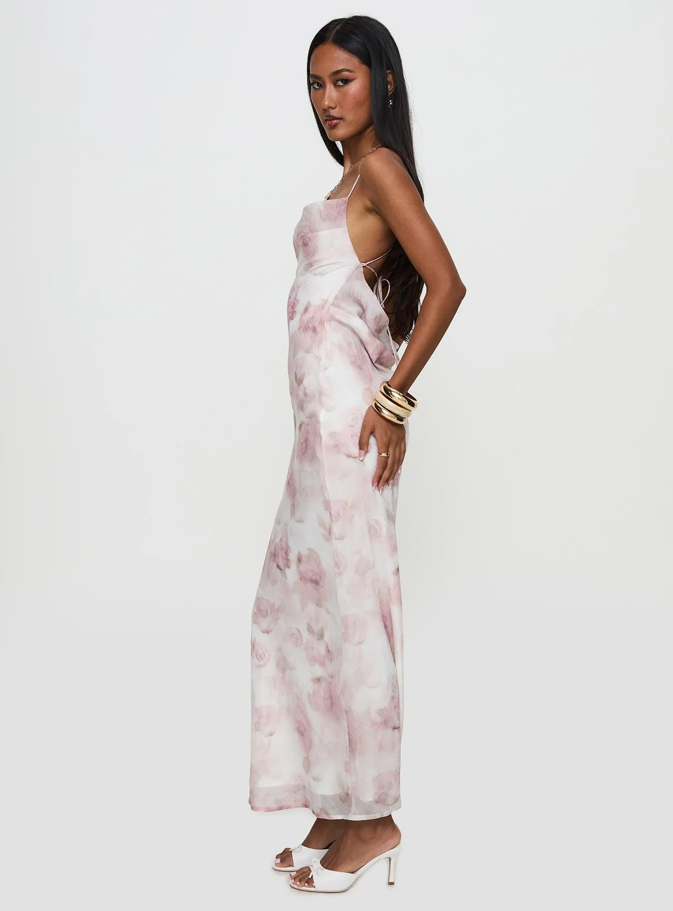 Kalyssa Maxi Dress Multi Floral Bell Sleeve
