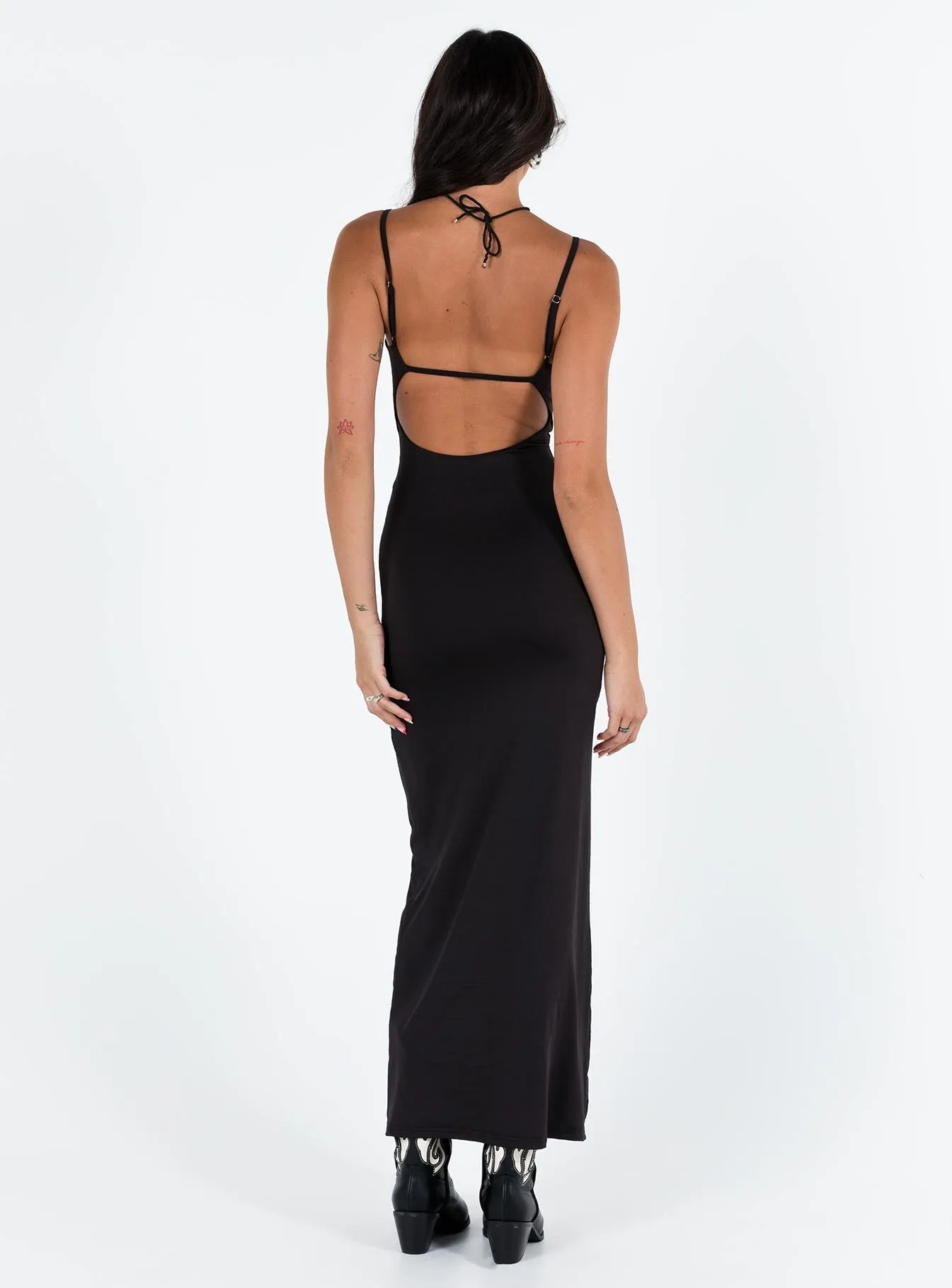 Riana Maxi Dress Black Village Path