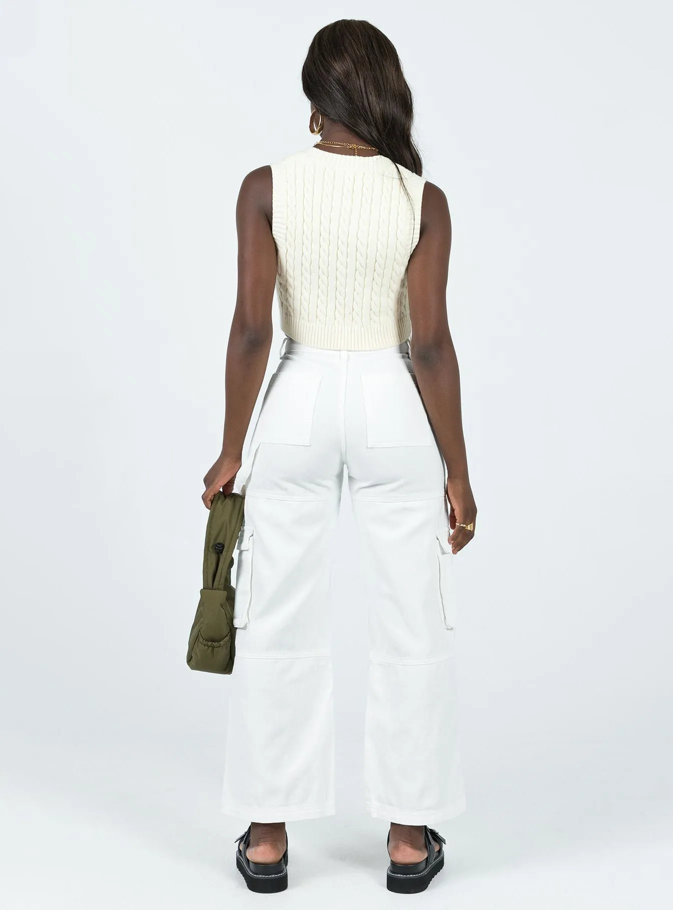 All Fit Style Adore Cargo Pants White
