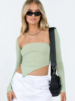 ConvertibleCollar Koslo Bolero Top Sage