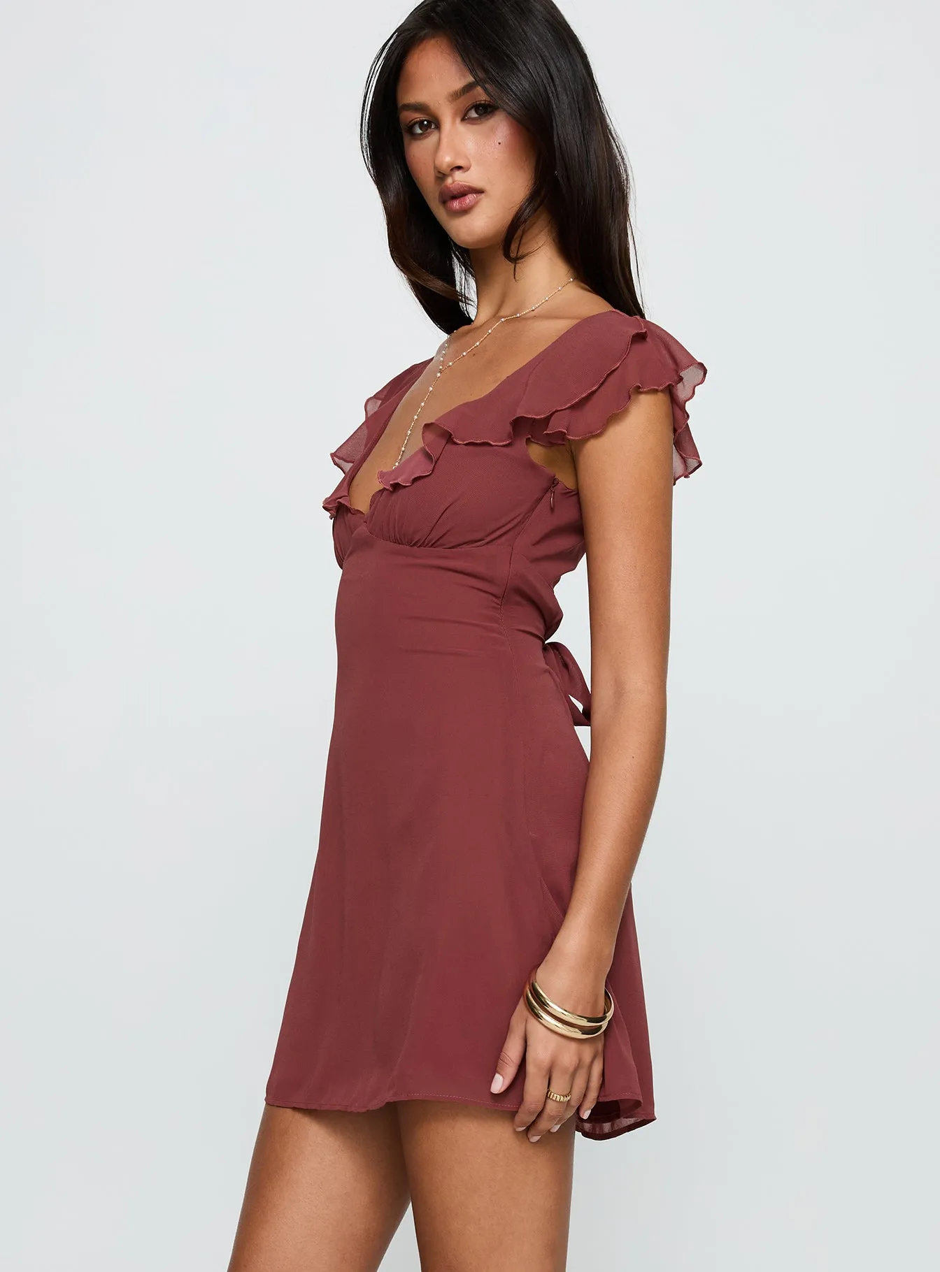 I Guess So Mini Dress Currant All Occasion Wear Stage Light