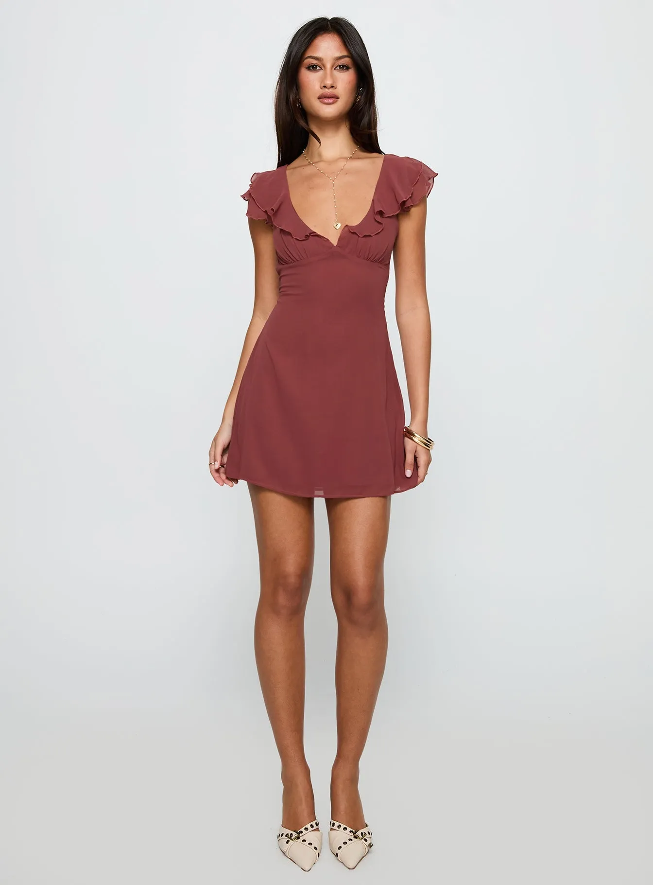 I Guess So Mini Dress Currant Charming Style Pop Glow