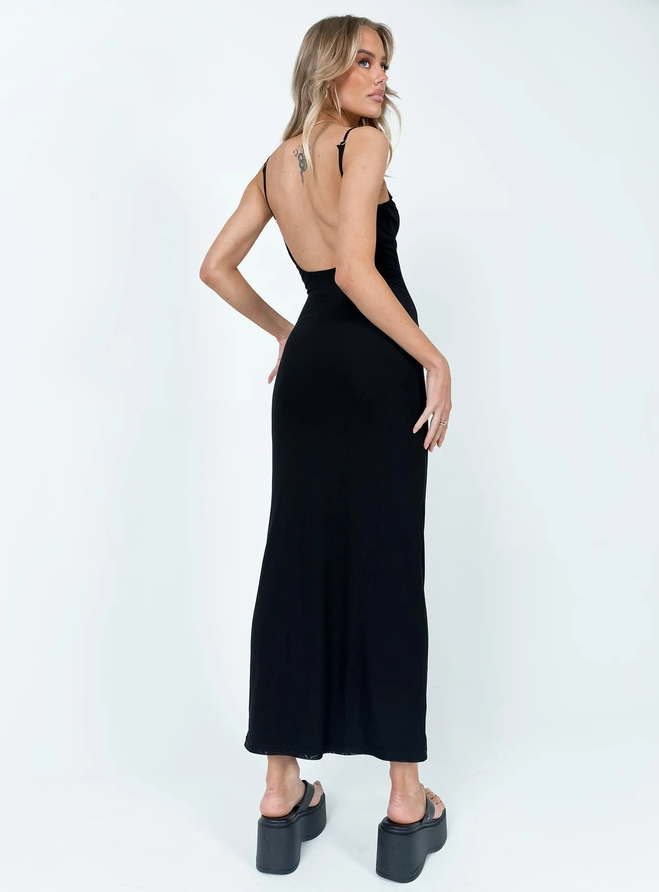 The simple yet stylish design of this maxi dress makes it an ideal choice for any occasion Knox Maxi Dress Black