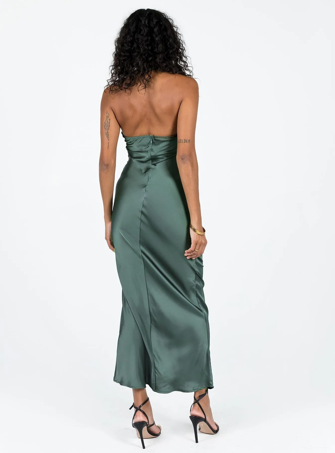 Classic long dress Kodiak Halter Maxi Dress Green