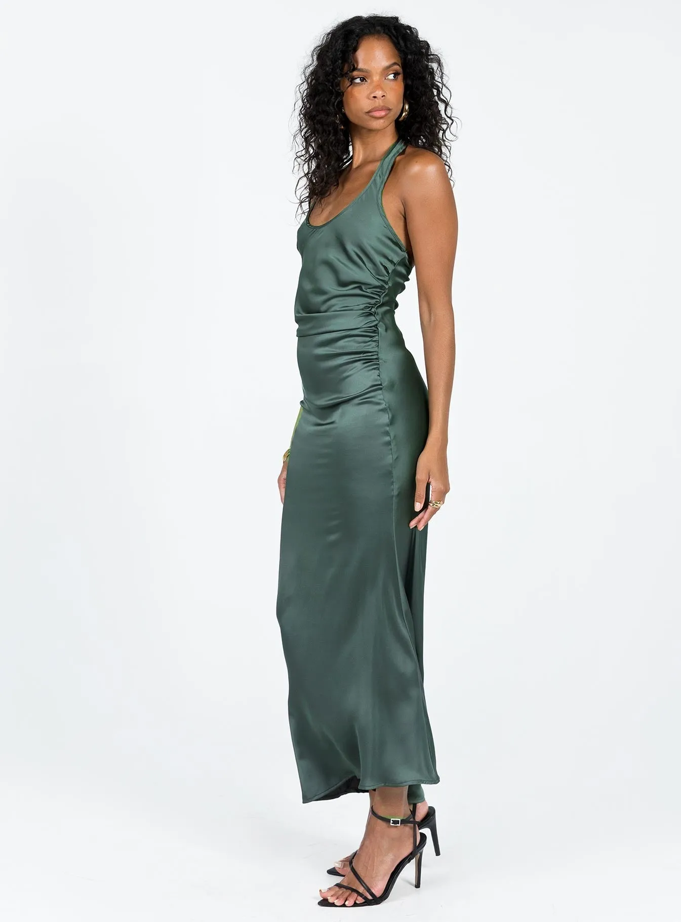 Kodiak Halter Maxi Dress Green Cloud Soft Square View