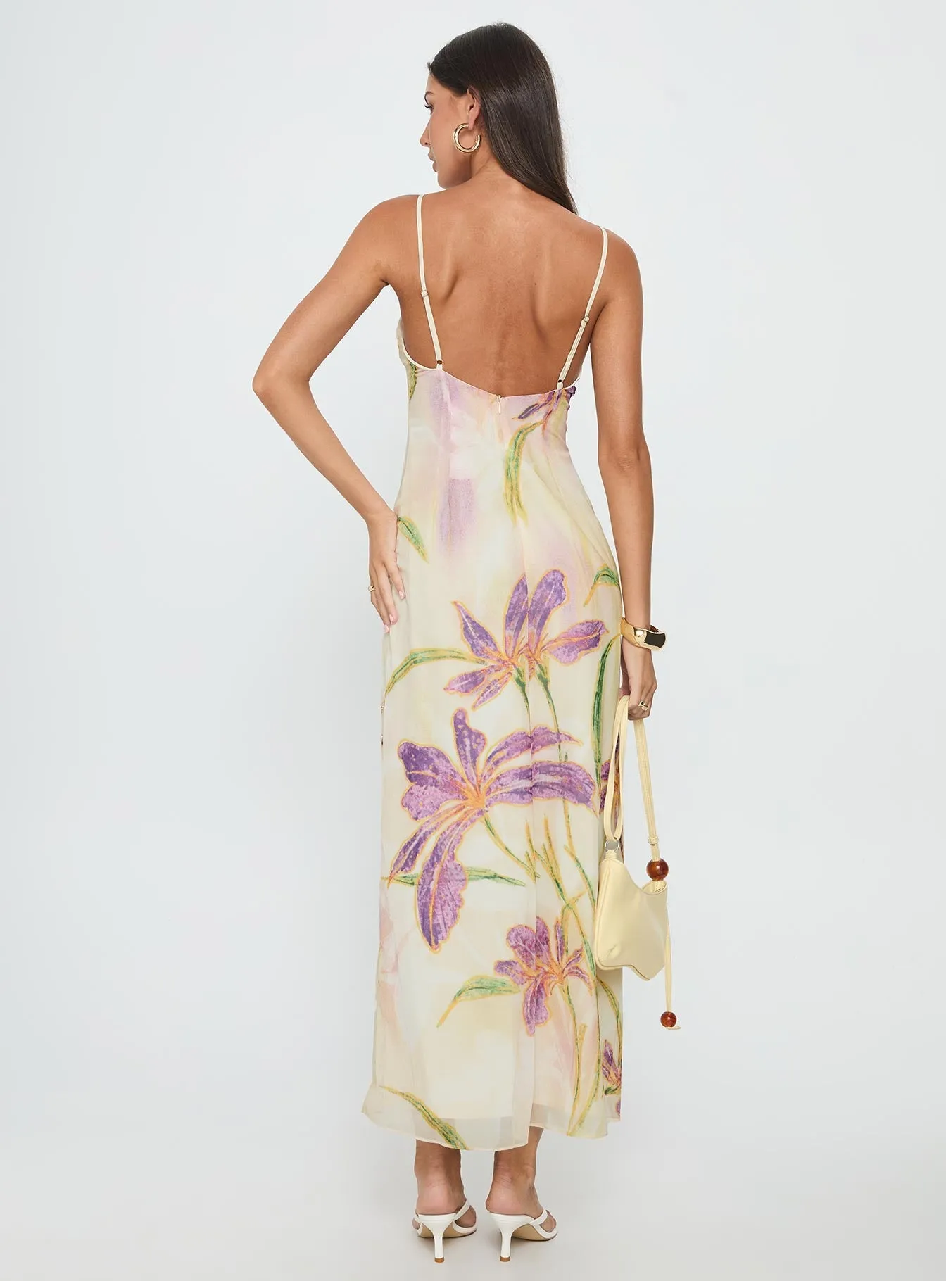 Morning Glow Beach Edge Isakaia Beaded Maxi Dress Floral / Multi