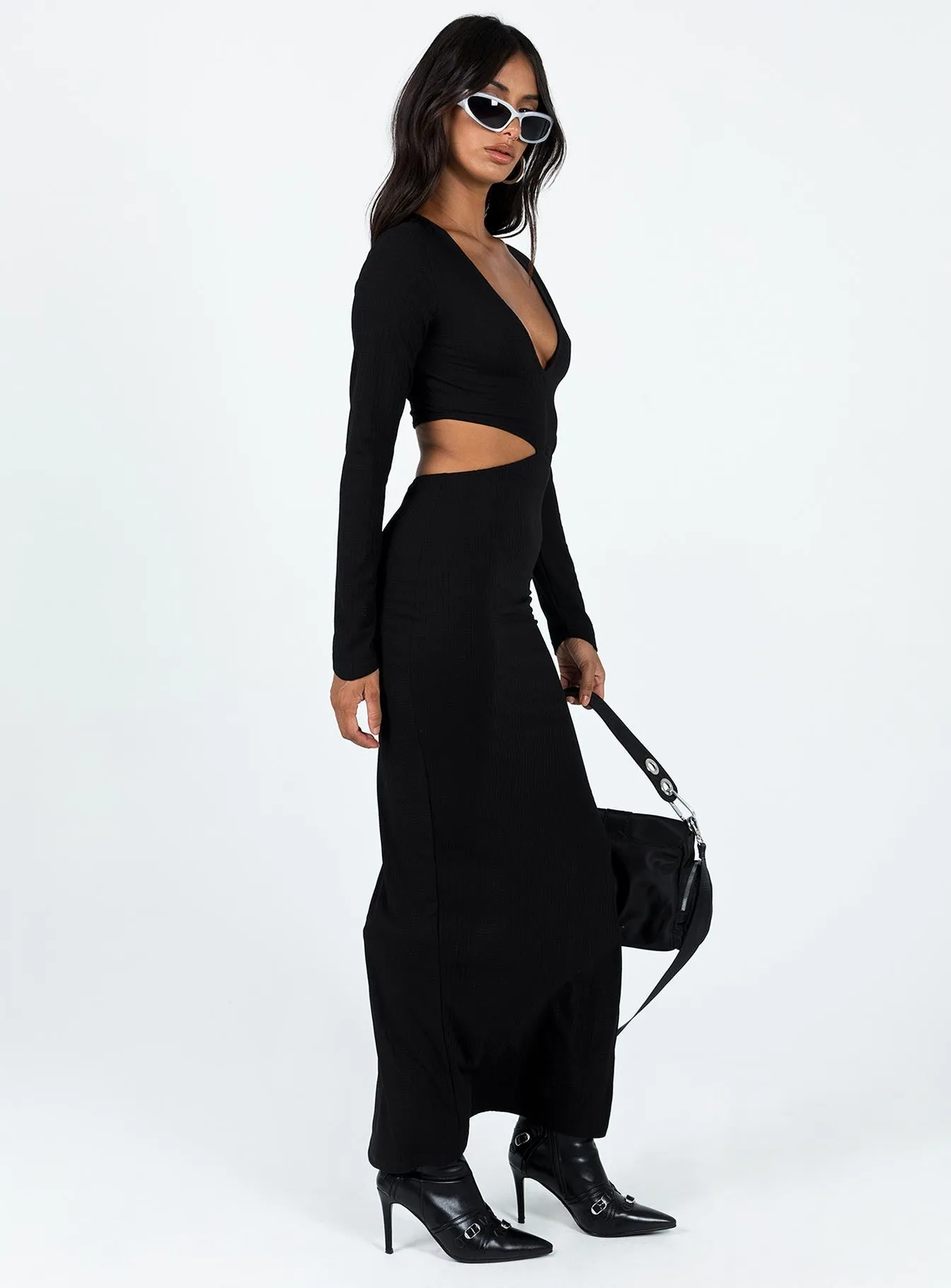 Ayda Maxi Dress Black breath easy