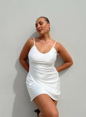 Trendy Edge Stage Rush Kalesi Mini Dress White