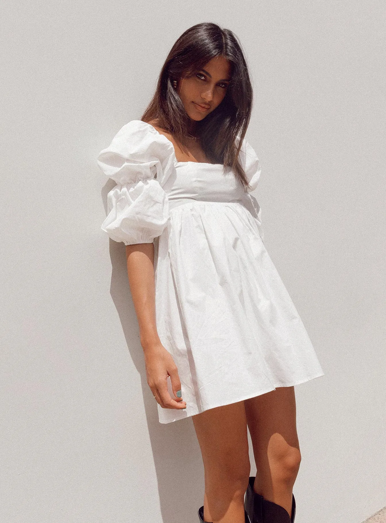 Noha Mini Dress White Lightweight and airy mini
