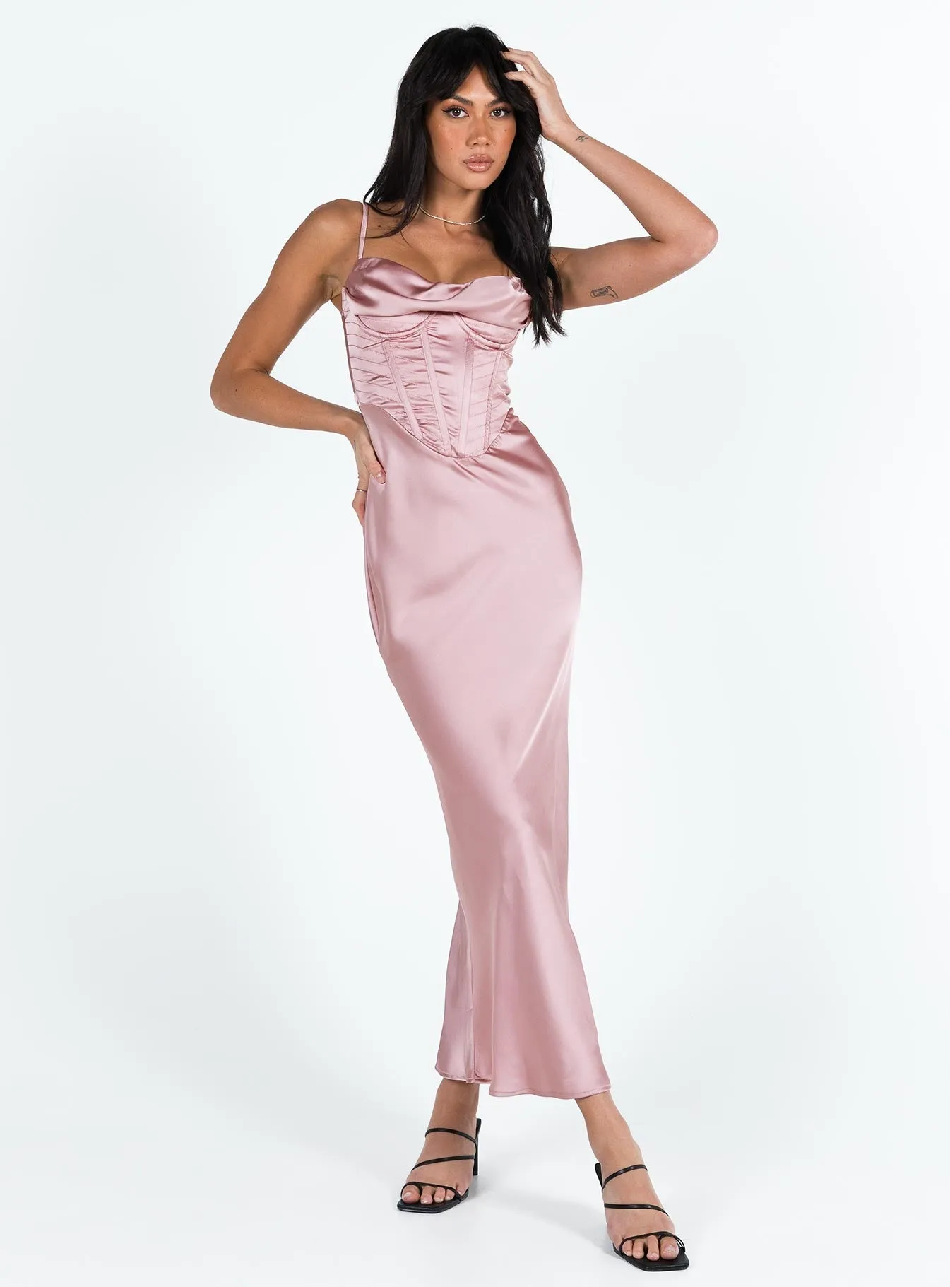 Flame Glow Candle Hour Macrae Maxi Dress Mauve