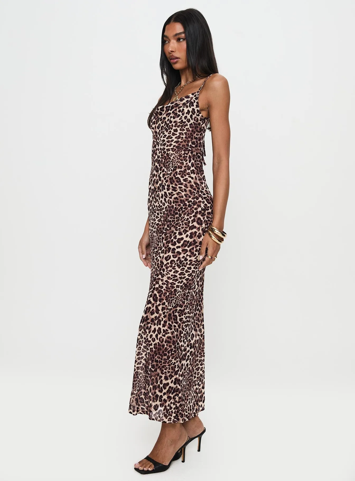 Paolina Maxi Dress Leopard Wedding guest