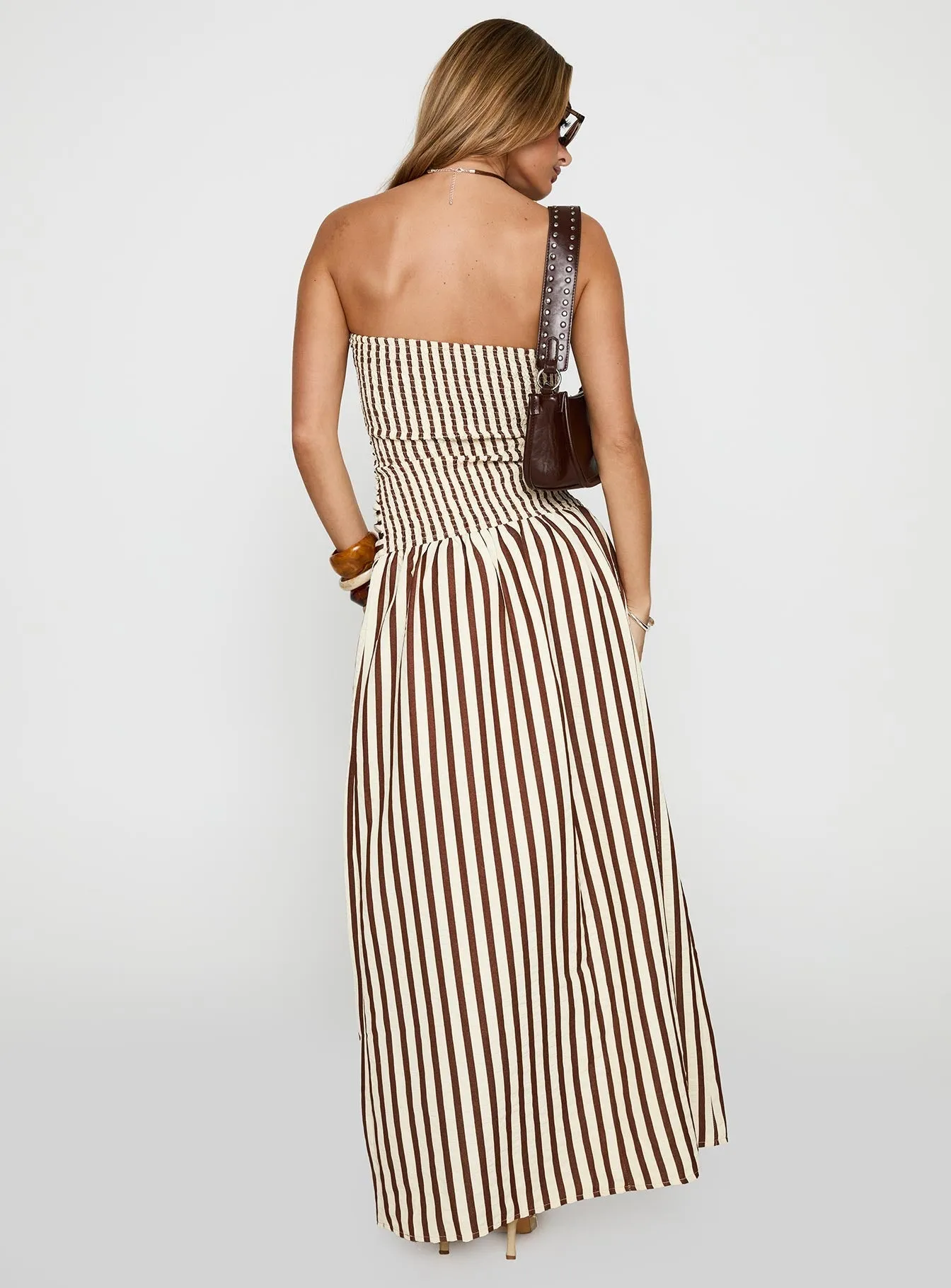Stitch Glow Adessa Strapless Maxi Dress Multi