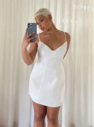 Zora Mini Dress White Bold Beauty Bold statement dress