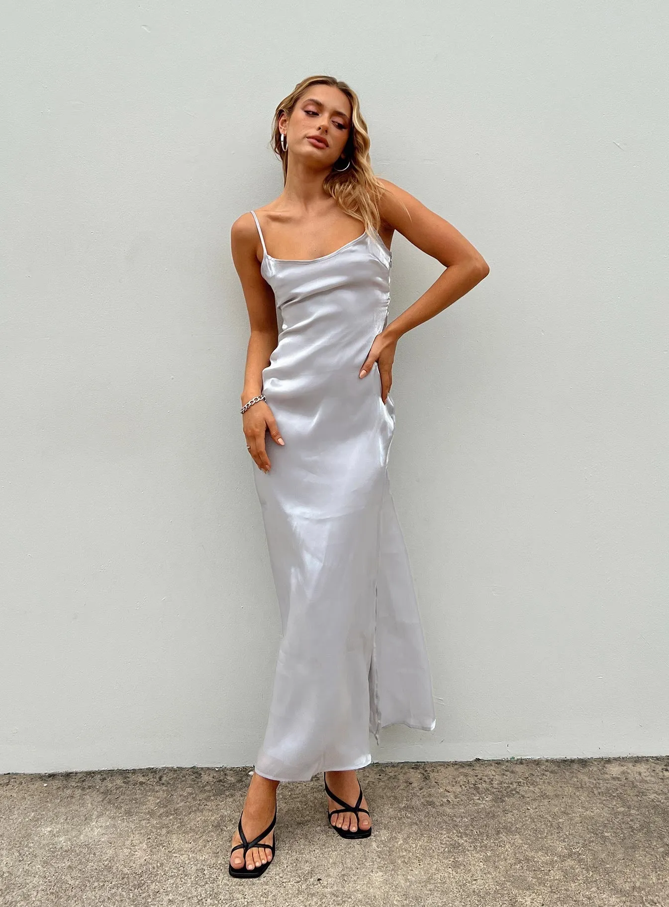 Beryl Maxi Dress Silver Cliff View