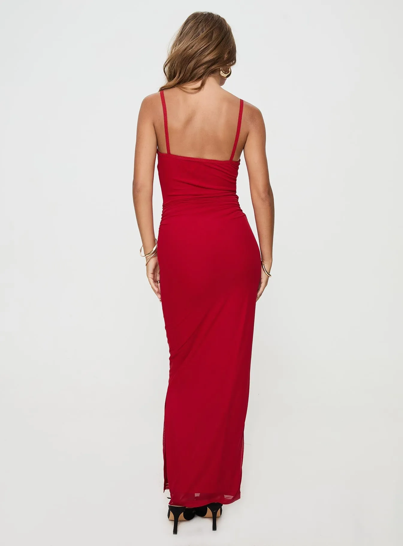Apolline Maxi Dress Red Spring Bloom