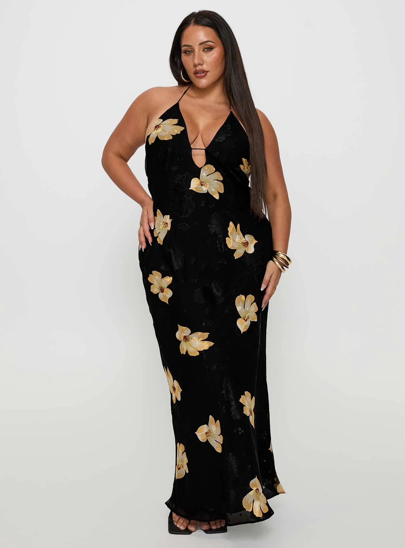 Yasminn Maxi Dress Multi Curve Classic bohemian-inspired dress Comfortable evening wear