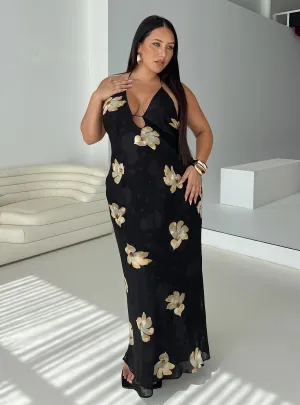 Yasminn Maxi Dress Multi Curve Sunlit Path Step Glow