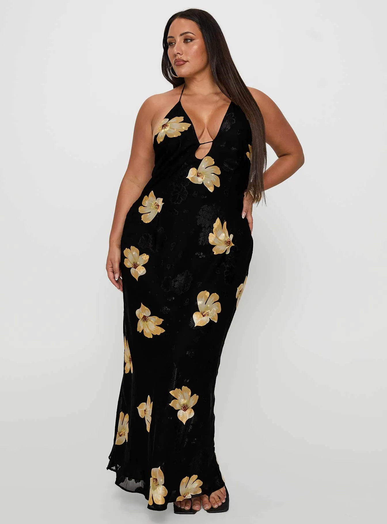 Sun Bay Ribbon Work Yasminn Maxi Dress Multi Curve