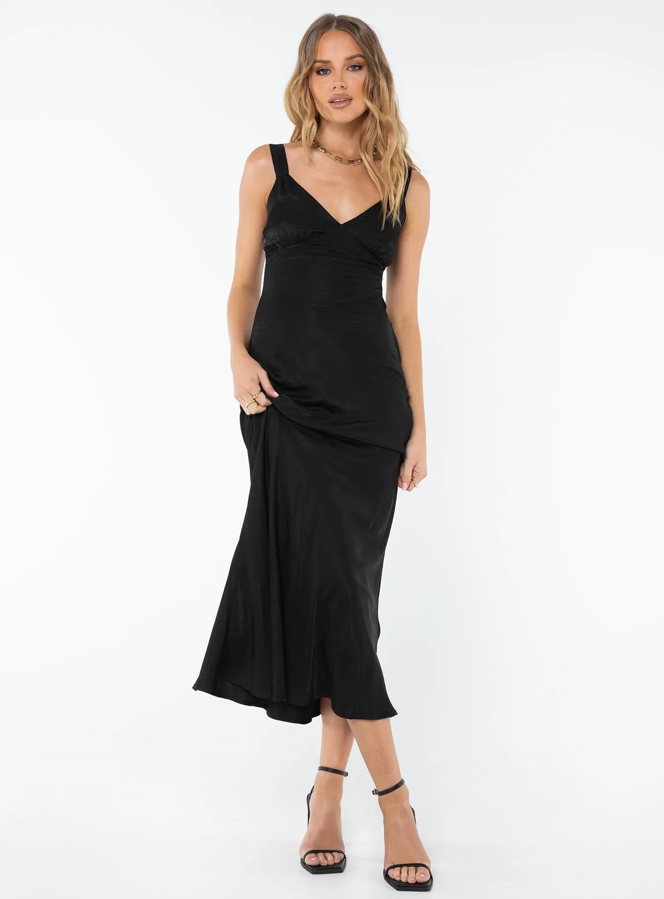 Weave Art Marysia Maxi Dress Black