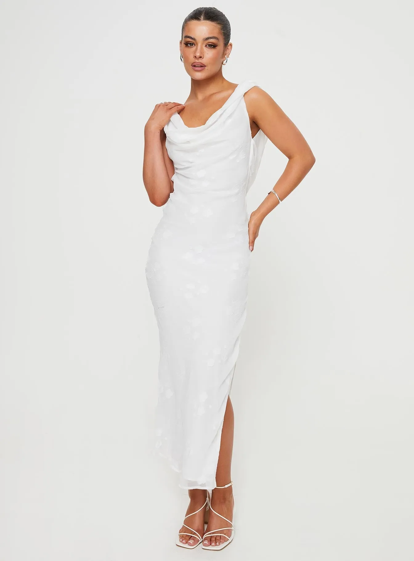 Contessa Maxi Dress White Luxurious long dress