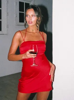 Trendy Silhouette Allery Mini Dress Red