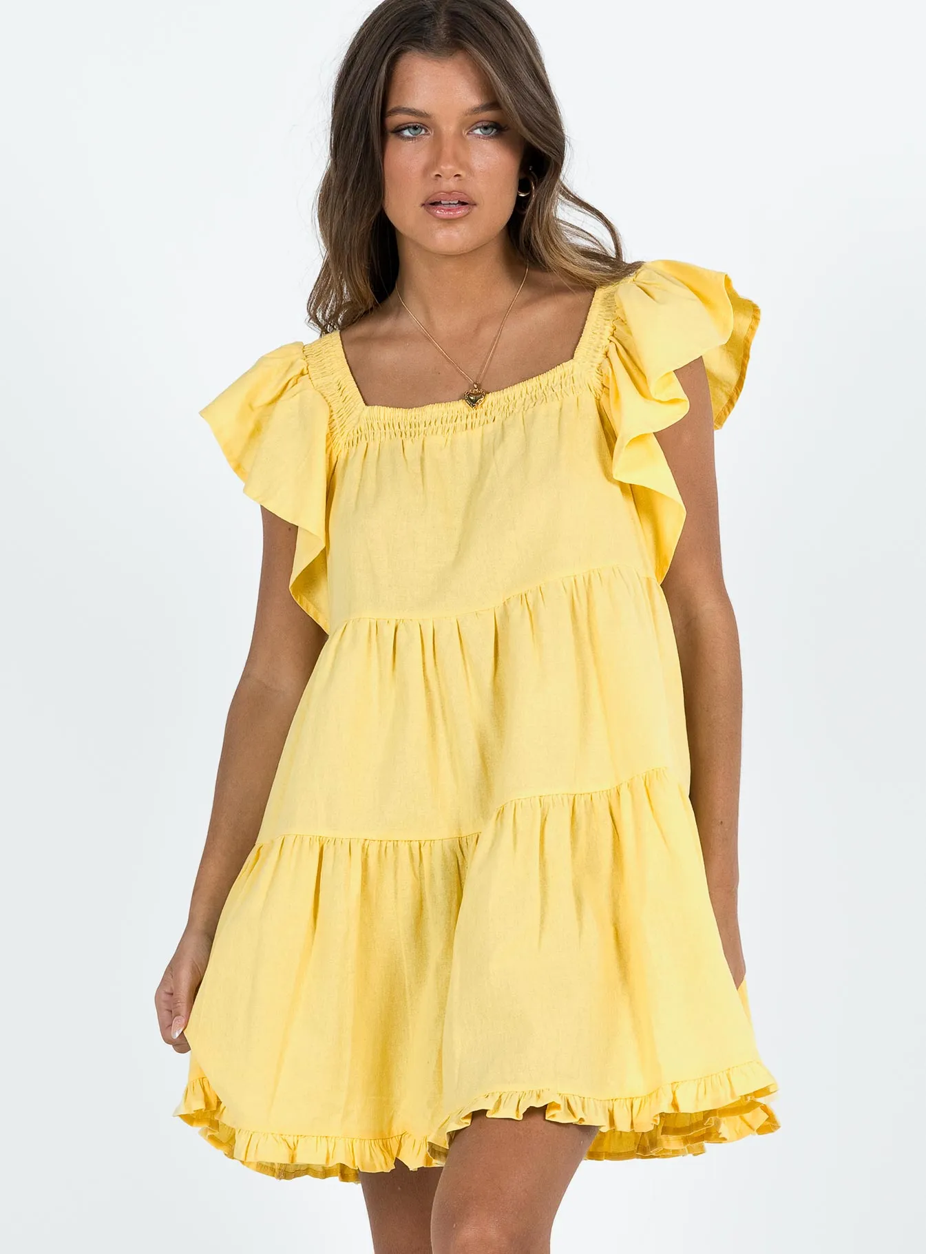 Jayson Mini Dress Yellow Look Hot Trendy Appeal
