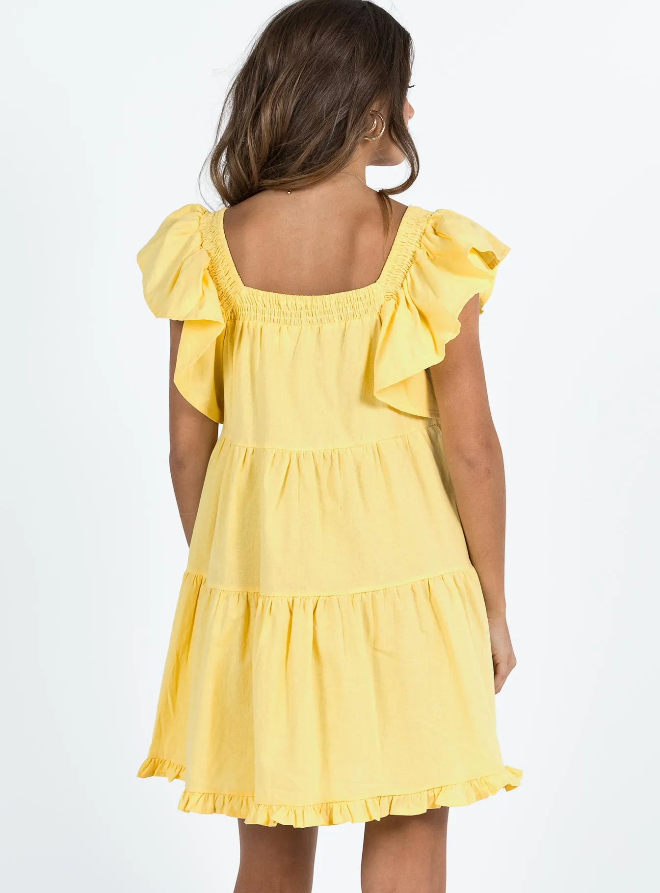 Jayson Mini Dress Yellow Vibrant Fashion