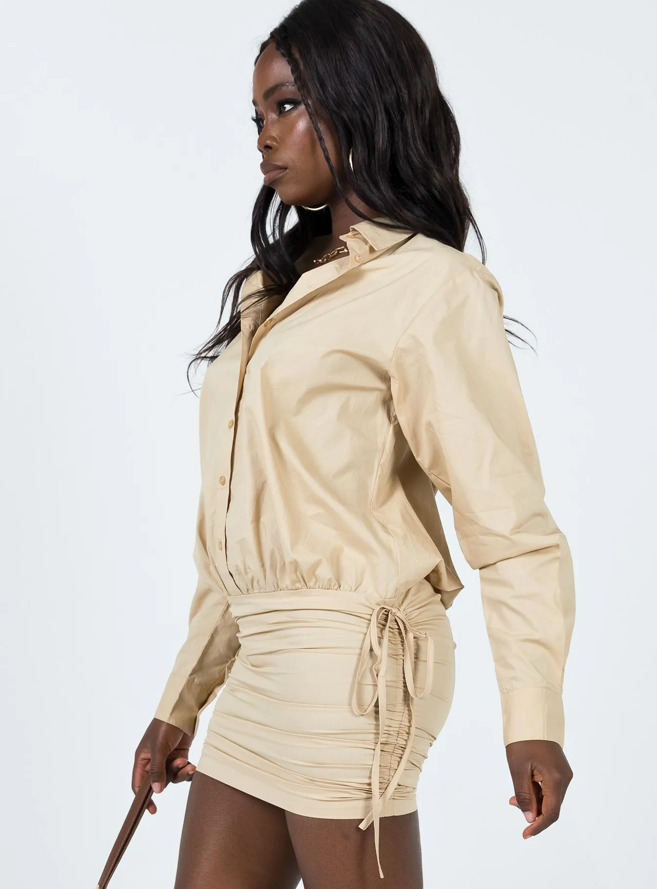 Scene Mode Shine Rush The Cult Mini Dress Camel