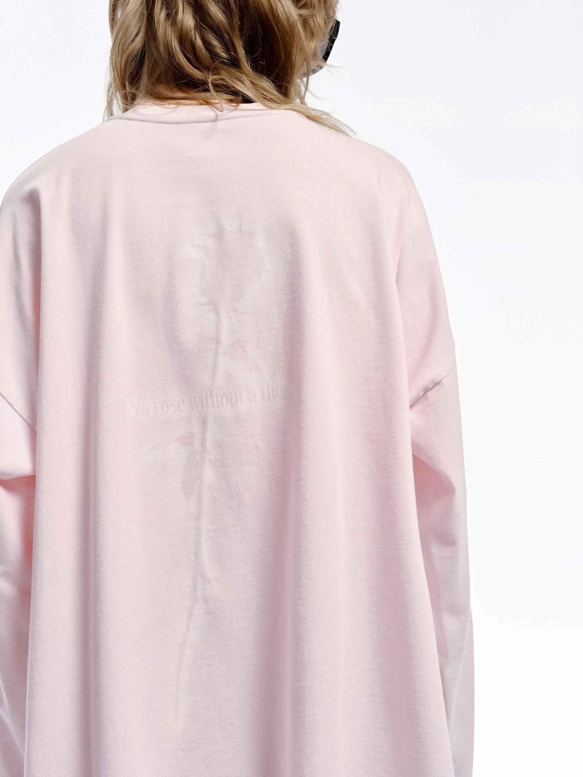 Daily Comfort Drop Shoulder Rose T-shirt