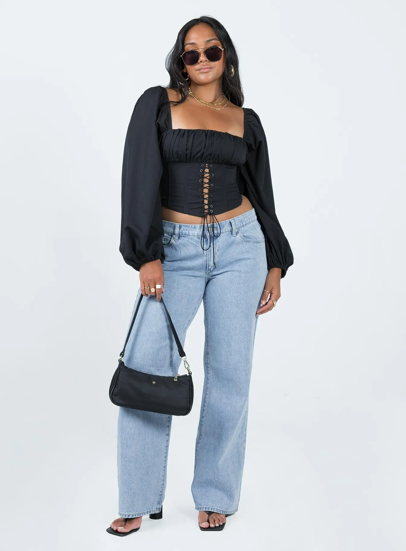 Style Combo Everyday Gym Ready ABRAND 99 LOW & WIDE WALK AWAY JEANS DENIM