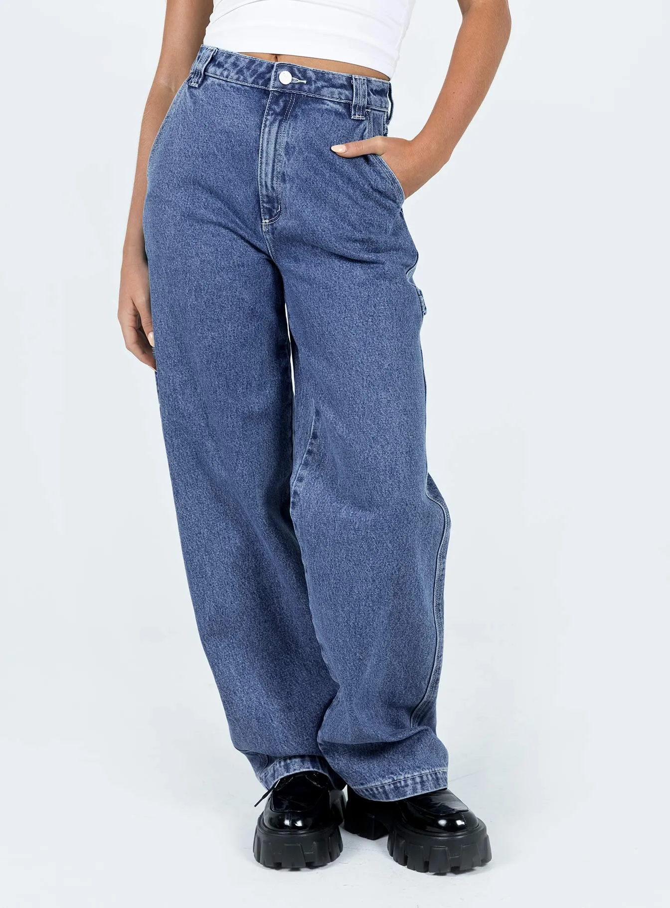 Classic Weekend Getaway Spring Mood Trendy Abrand Carrie Carpenter Cecilia Organic Mid Blue