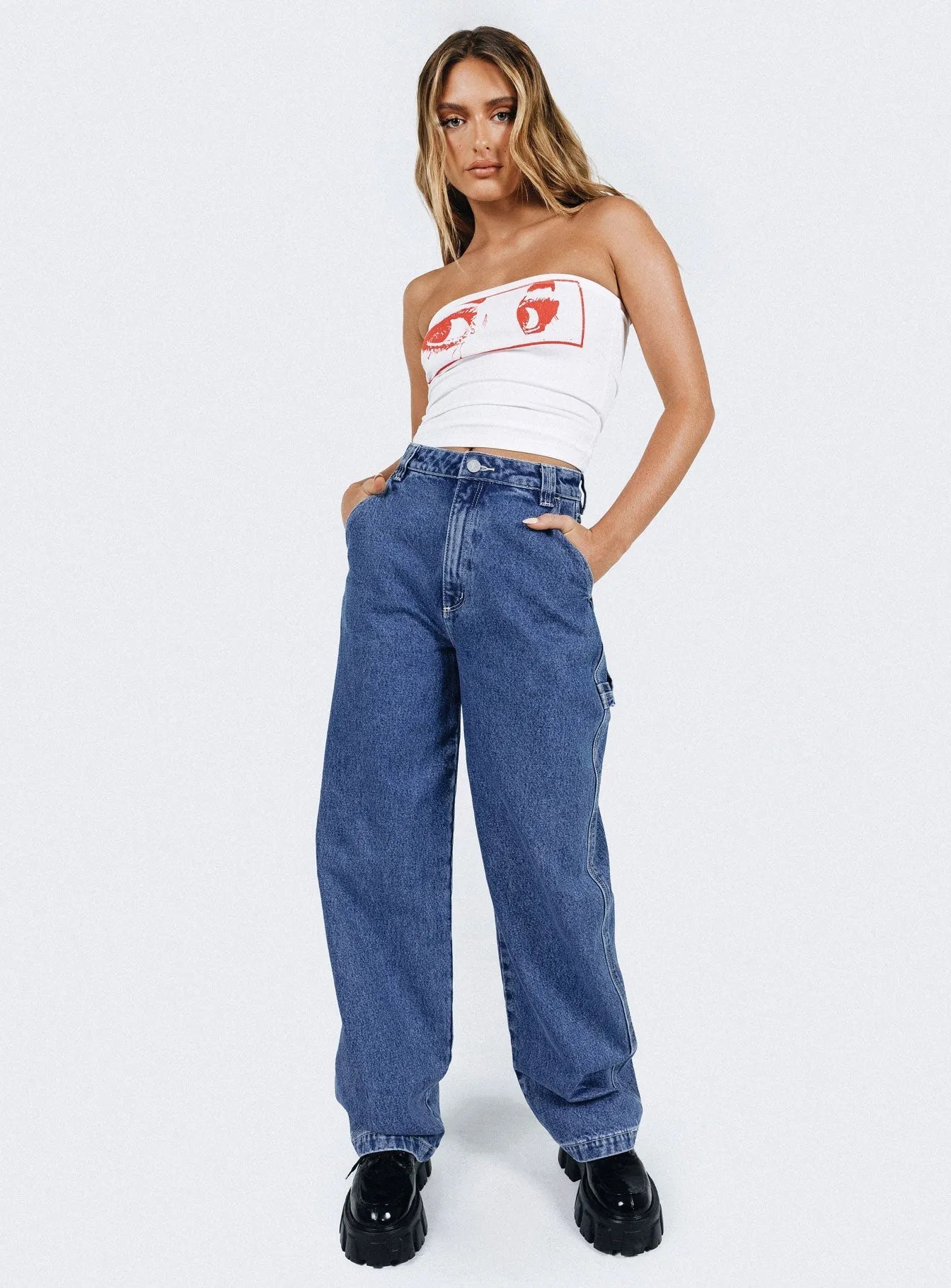 Fit Focus Abrand Carrie Carpenter Cecilia Organic Mid Blue